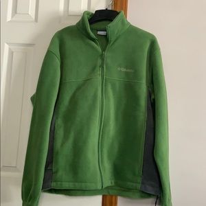 Green Columbia full zip jacket